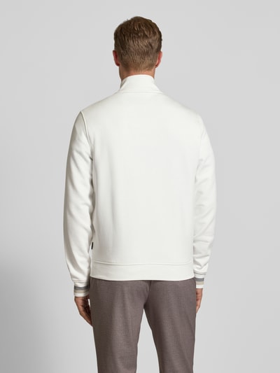 bugatti Sweatjacke mit Stehkragen Offwhite 5