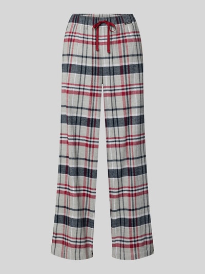 Skiny Pyjamabroek met elastische band en labeldetail Lichtgrijs - 1