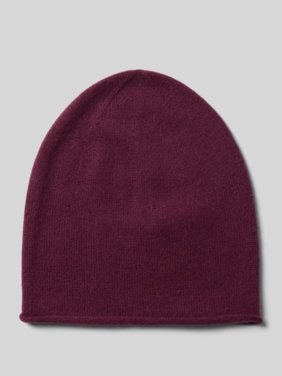 Christian Berg Woman Kaschmirmütze mit Rollsaum Bordeaux 1