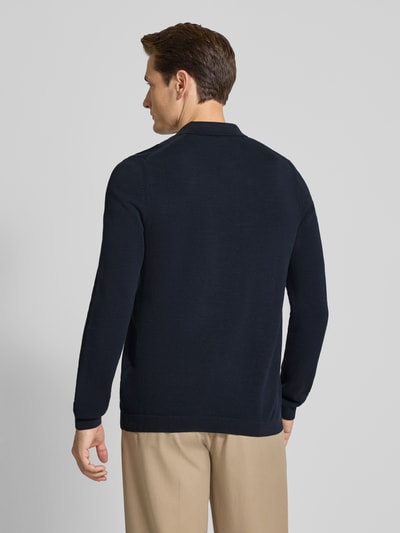 Marc O'Polo Regular Fit Strick-Shirt aus reiner Baumwolle Marine 5