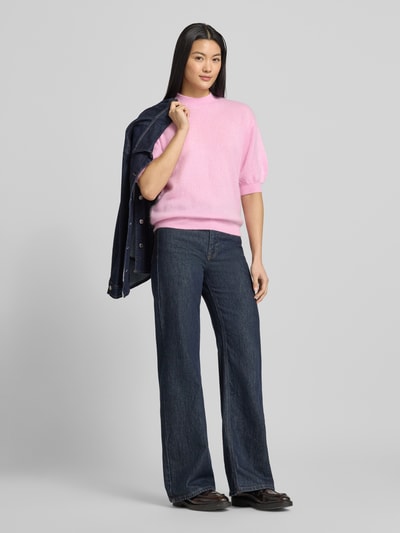 Herzensangelegenheit Strickpullover aus Kaschmir-Woll-Mix mit 1/2-Arm Rose 1