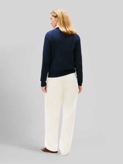 Tommy Hilfiger Regular Fit Pullover aus reiner Baumwolle Marine 5