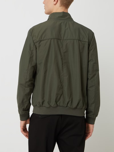 Geox Blouson met opstaande kraag, model 'Vincit'  Olijfgroen - 5