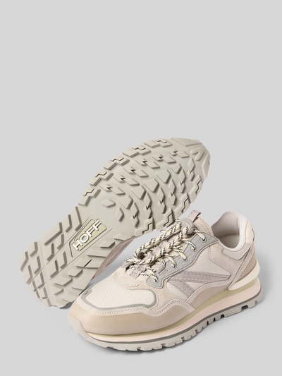 HOFF Sneaker aus Leder-Mix mit Logo-Print Modell 'City' Hellgrau 4