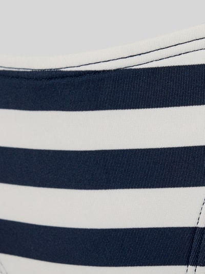 Produktfoto, Bikini-Slip mit seitlicher Schnürung Modell 'YADBOR' von Barts aus Material-Mix mit Stretch-Anteil, streifiges Muster