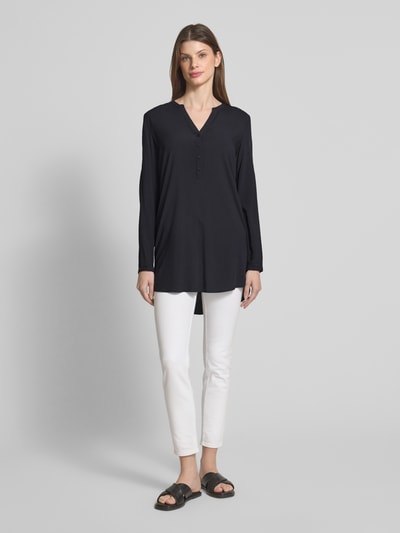 Christian Berg Woman Regular fit blouse met tuniekkraag Zwart - 1