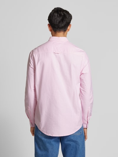 Tommy Jeans Regular Fit Freizeithemd mit Button-Down-Kragen Modell 'OXFORD' Rosa 5