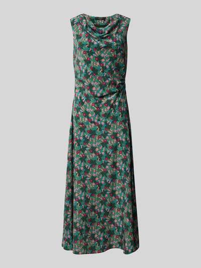 Weekend Max Mara Zijden jurk met all-over bloemenprint, model 'ARDENZA' Donkergroen - 2