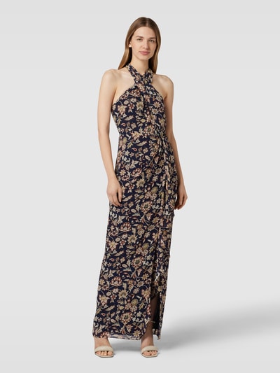 Lauren Dresses Maxi-jurk met ritssluiting aan de achterkant en all-over print Donkerblauw - 4