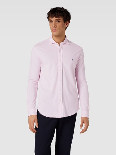 Polo Ralph Lauren Slim Fit Freizeithemd mit Kentkragen Pink 4