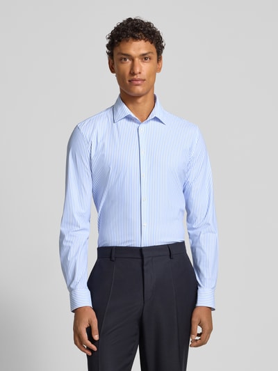 Jake*s Slim Fit Business-Hemd mit Kentkragen Bleu 4