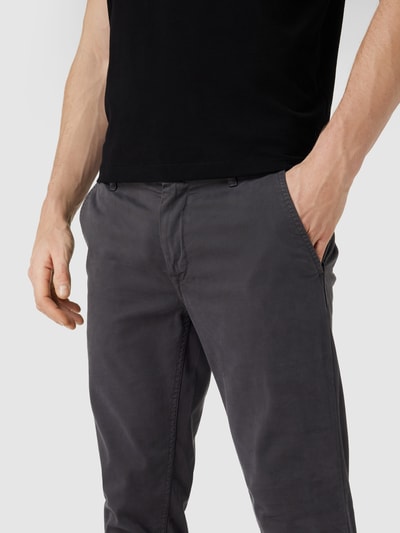 BOSS Orange Slim Fit Chino mit Stretch-Anteil Anthrazit 3