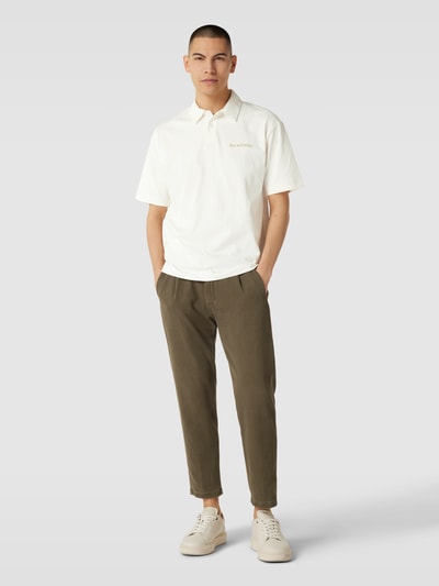 Marc O'Polo Poloshirt met labelstitching Offwhite - 1