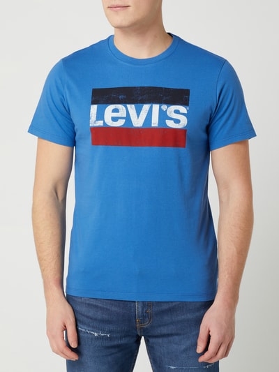 Levi's® T-shirt o kroju standard fit z logo Królewski niebieski 4