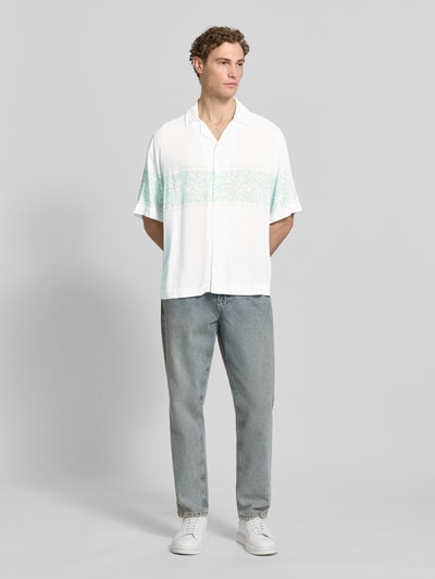 BOSS Orange Regular Fit Freizeithemd aus reiner Viskose Modell 'LAPISY' Weiss 1