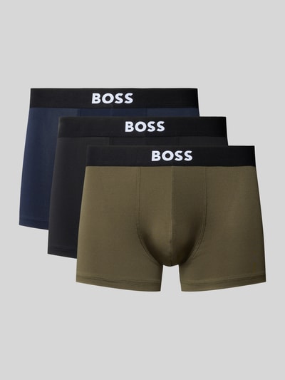 BOSS Obcisłe bokserki z elastycznym pas z logo model 'MICRO ONE' Oliwkowy 1