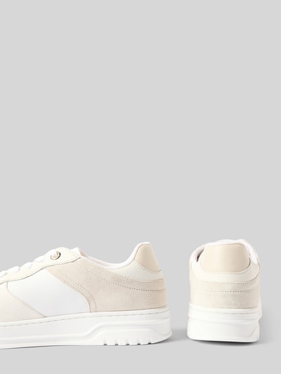 Tommy Hilfiger Low Top Sneaker mit echtem Lederbesatz Weiss 2