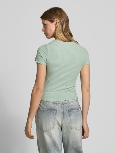 Only Regular Fit T-Shirt mit Viskose-Anteil Mint 5