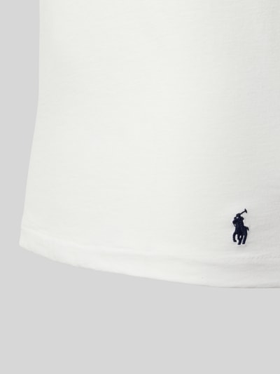 Produktfoto, Regular Fit T-Shirt-Set aus reiner Baumwolle von Polo Ralph Lauren Underwear in Weiß, glatte Textur und dezentes Logo.