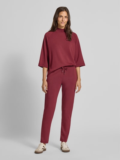 Soyaconcept Sweatpants mit elastischem Bund Modell 'Banu' Bordeaux 1
