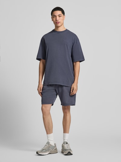 PEGADOR t-shirt o kroju oversized z wyhaftowanym logo Ciemnoniebieski 1