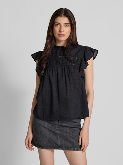 Vero Moda Regular Fit Blusentop aus reiner Baumwolle Modell 'TRINE' Black 4