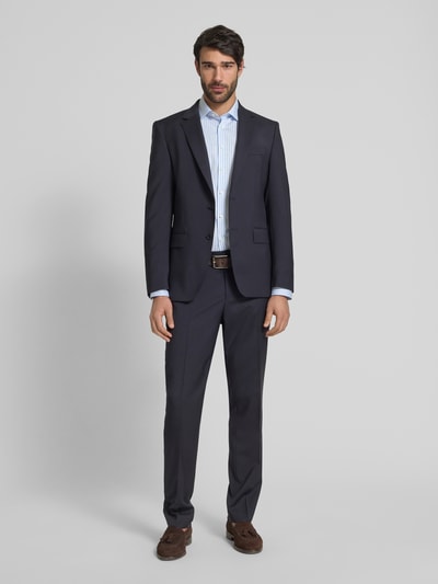 OLYMP No. Six Super Slim Fit Business-Hemd mit Knopfleiste Bleu 1