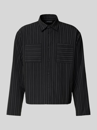 Don´t Waste Culture Regular Fit Overshirt mit Kentkragen Modell 'Kalindra' Black 2