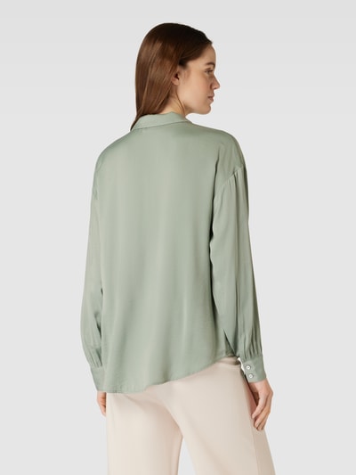 MSCH Copenhagen Overhemdblouse met knoopsluiting, model 'SANDELINA' Rietgroen - 5