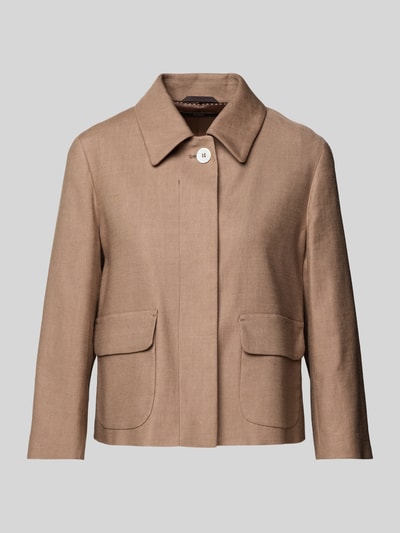 Windsor Blazer met opgestikte klepzakken Hazelnoot - 2