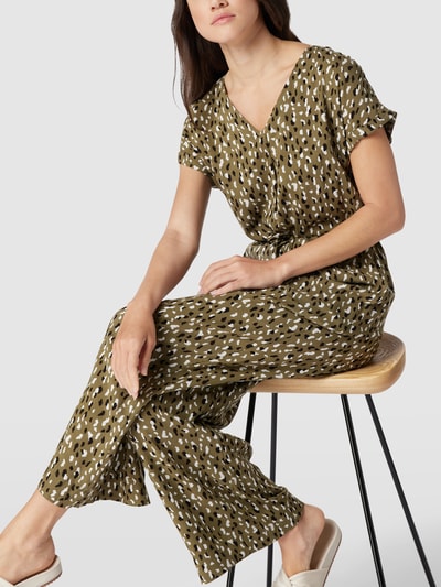 Tom Tailor Jumpsuit mit Tunnelzug am Bund Olivgrün 3