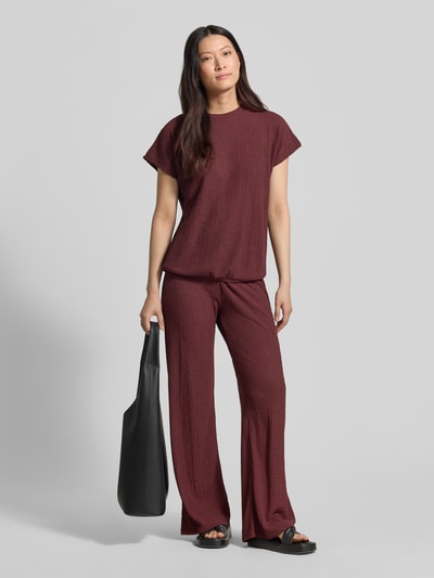 Christian Berg Woman Hose mit Strukturmuster Schoko 1