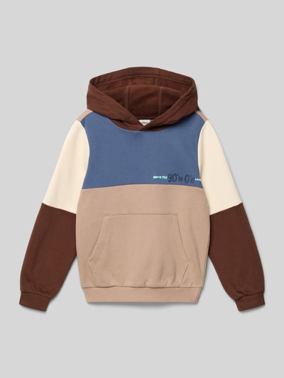 s.Oliver RED LABEL Regular fit hoodie van katoenmix Beige - 1