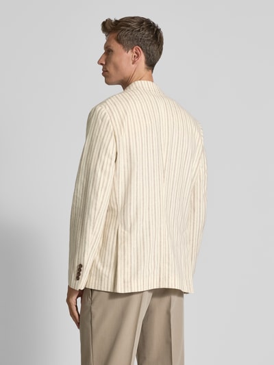 SELECTED HOMME Regular Fit Sakko aus Leinen-Baumwoll-Mix Modell 'HENLEY' Offwhite 5