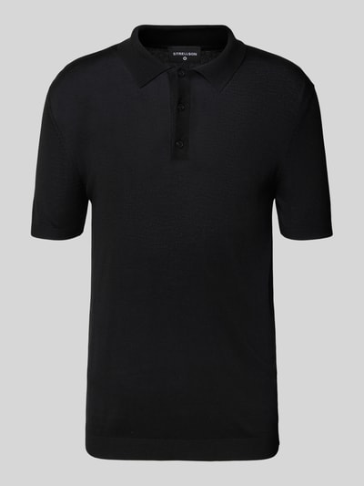 Strellson Koszulka polo o kroju regular fit z czystej wiskozy model ‘VADIM’ Czarny 2