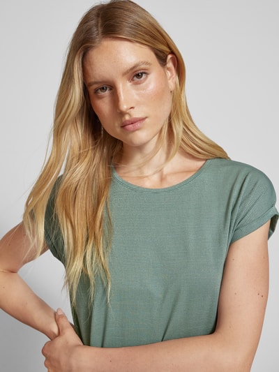 Vero Moda Top met ronde hals, model 'LAVA' Donkergroen - 3