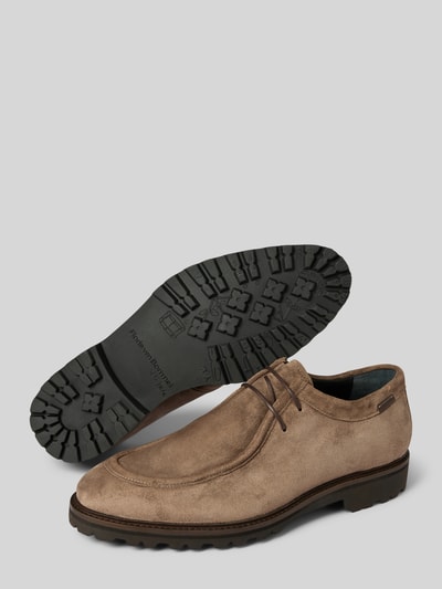 Floris Van Bommel Mokasyny z naturalnego zamszu model ‘Sturdi’ Szarobrązowy 4