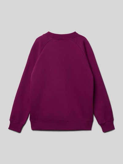 CHAMPION Sweatshirt met labelprint, model 'COLLEGE' Paars - 3