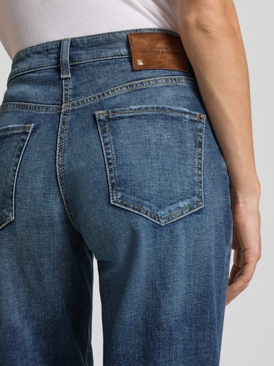 Cambio Relaxed fit jeans met steekzakken, model 'ELIN' Donkerblauw - 3