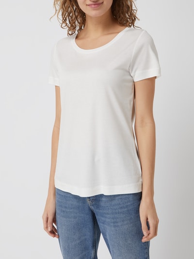 s.Oliver BLACK LABEL Blouseshirt met peplum Offwhite - 4