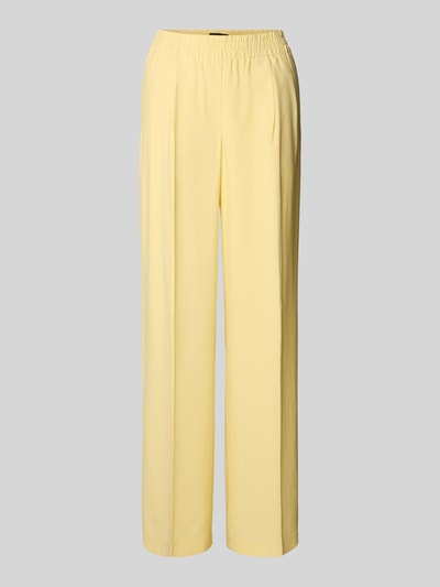 Vero Moda Regular fit broek van viscosemix, model 'CARMEN' Lichtgeel - 2