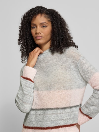 s.Oliver BLACK LABEL Relaxed Fit Strickpullover mit Woll-Anteil Rose 3