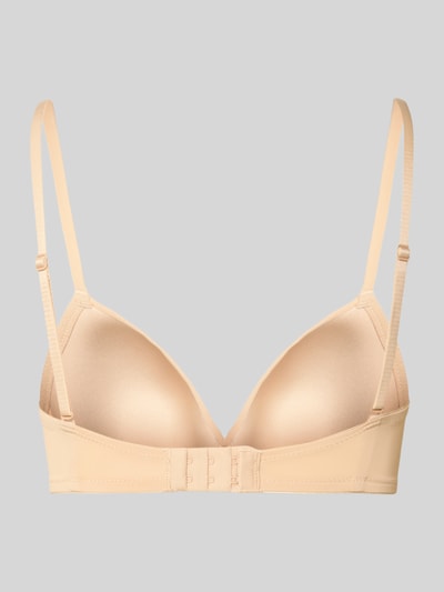 Produktfoto, Regular Fit BH mit Hakenverschluss von Skiny, Beige, Elastischer-Material-Mix, verstellbare Spaghettiträger, glatte Oberfläche.