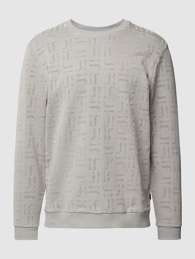 JOOP! Jeans Sweatshirt mit Logo-Muster Silber 2