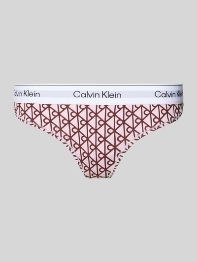 Calvin Klein Underwear String mit elastischem Logo-Bund Rosa 1