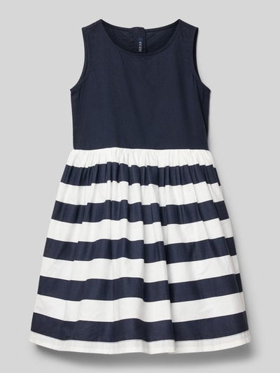 Blue Seven Jurk met ronde hals Marineblauw - 1