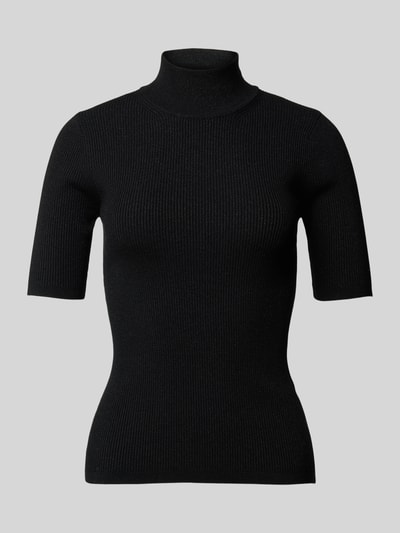 MaxMara Leisure Strickshirt mit Stehkragen Modell 'ALCE' Black 2