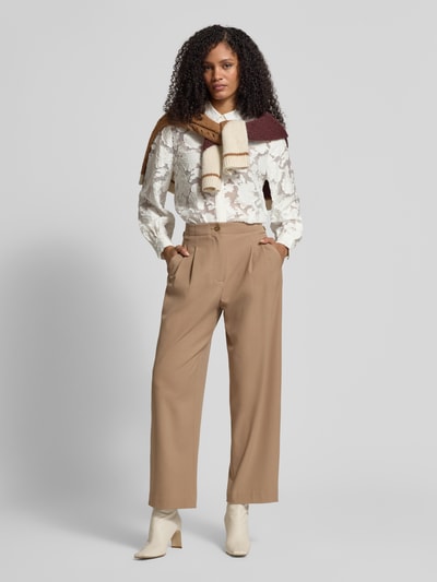 Jake*s Collection Bluzka koszulowa z krytą listwą guzikową Złamany biały 1