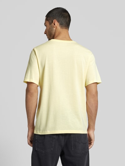 Jack & Jones T-Shirt mit Label-Print Hellgelb Melange 5