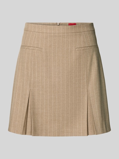 HUGO Mini-Rock mit Nadelstreifenmuster Modell 'RAMOLA' Sand 2